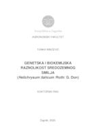prikaz prve stranice dokumenta Genetska i biokemijska raznolikost sredozemnog smilja (Helichrysum italicum /Roth/ G. Don)