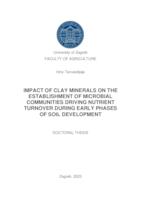 prikaz prve stranice dokumenta Imact of clay minerals on the establishment of microbial communities driving nutrient turnover during early phases of soil development