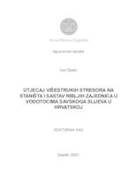 prikaz prve stranice dokumenta Utjecaj višestrukih stresora na staništa i sastav ribljih zajednica u vodotocima savskoga slijeva u Hrvatskoj