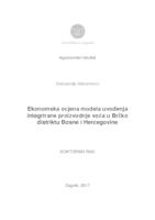 prikaz prve stranice dokumenta Ekonomska ocjena modela uvođenja integrirane proizvodnje voća u Brčko distriktu Bosne i Hercegovine 