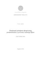 prikaz prve stranice dokumenta Prednosti primjene abrazivnog predtretmana u procesu sušenja šljive 