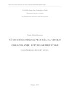 prikaz prve stranice dokumenta Učinci Bolonjskog procesa na visoko obrazovanje Republike Hrvatske  