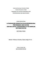 prikaz prve stranice dokumenta A STAKEHOLDER PERSPECTIVE ON ENTREPRENEURIAL PERFORMANCE AND SUCCESS VENTURE  STAKEHOLDERS IN THE AMERICAN SOFTWARE SECTOR