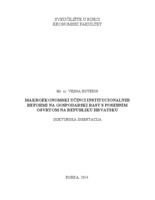 prikaz prve stranice dokumenta Makroekonomski učinci institucionalnih reformi na gospodarski rast s posebnim osvrtom na Republiku Hrvatsku