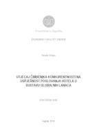 prikaz prve stranice dokumenta  Utjecaj čimbenika konkurentnosti na uspješnost poslovanja hotela u sustavu globalnih lanaca