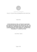 prikaz prve stranice dokumenta Synchronous reluctance machine optimization based on reduced set of geometric parameters with improved convergence and robust geometric feasibility verification