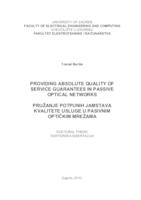 prikaz prve stranice dokumenta Providing absolute quality of service guarantees in passive optical networks