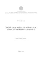 prikaz prve stranice dokumenta Knowledge-based authentication using decentralised verifiers