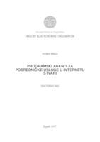 prikaz prve stranice dokumenta Programski agenti za posredničke usluge u Internetu stvari