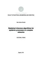 prikaz prve stranice dokumenta Statistical inference algorithms for epidemic processes on complex networks