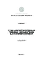 prikaz prve stranice dokumenta Optimalan razmještaj distribuirane proizvodnje u srednjenaponskim elektroenergetskim mrežama