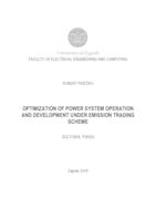 prikaz prve stranice dokumenta Optimization of power system operation and development under emission trading scheme