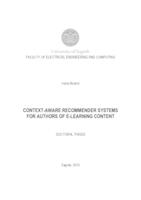 prikaz prve stranice dokumenta Context-aware recommender systems for authors of e-learning content