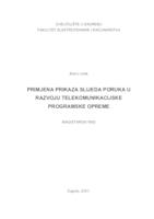 prikaz prve stranice dokumenta Primjena prikaza slijeda poruka u razvoju telekomunikacijske programske opreme