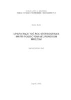 prikaz prve stranice dokumenta Uparivanje točaka stereograma Marr-Poggiovom neuronskom mrežom