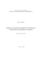 prikaz prve stranice dokumenta Prijenos vremenski osjetljivih informacija u višeuslužnim paketskim mrežama