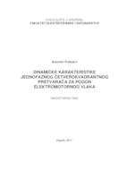prikaz prve stranice dokumenta Dinamičke karakteristike jednofaznog četverokvadrantnog pretvarača za pogon elektromotornog vlaka