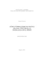 prikaz prve stranice dokumenta Učinci formalizama na razvoj usluga i protokola u signalizacijskoj mreži