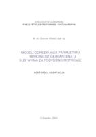 prikaz prve stranice dokumenta Modeli određivanja parametara hidroakustičkih antena u sustavima za podvodno motrenje