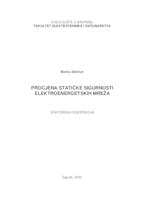 prikaz prve stranice dokumenta Procjena statičke sigurnosti elektroenergetskih mreža