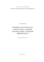 prikaz prve stranice dokumenta Informacijski sustav za upravljanje ljudskim potencijalima u visokom obrazovanju