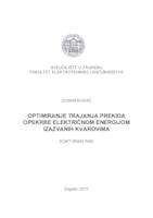 prikaz prve stranice dokumenta Optimiranje trajanja prekida opskrbe električnom energijom izazvanih kvarovima