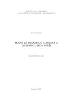 prikaz prve stranice dokumenta Mjere za smanjenje gubitaka u distribucijskoj mreži