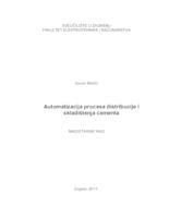 prikaz prve stranice dokumenta Automatizacija procesa distribucije i skladištenja cementa