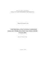 prikaz prve stranice dokumenta Usporedba postupaka dubinske analize primjenjenih nad biološkim podacima