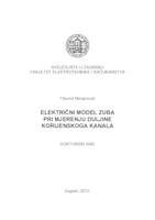 prikaz prve stranice dokumenta Električni model zuba pri mjerenju duljine korijenskoga kanala