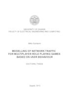 prikaz prve stranice dokumenta Modelling of network traffic for multiplayer role playing games based on user behaviour