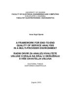 prikaz prve stranice dokumenta A framework for end-to-end qualiti of service analysis in a multi-provider environment