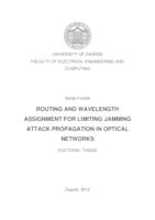 prikaz prve stranice dokumenta Routing and wavelength assignment for limiting jamming attack propagation in optical networks