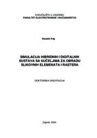 prikaz prve stranice dokumenta Simulacija hibridnih digitalnih sustava sa sučeljima za obradu slikovnih elemenata i rastera