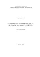 prikaz prve stranice dokumenta Standardizirano mrežno sučelje za pristup skladištu podataka