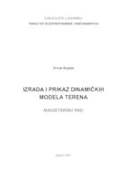 prikaz prve stranice dokumenta Izrada i prikaz dinamičkih modela terena