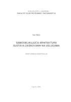 prikaz prve stranice dokumenta Samooblikujuća arhitektura sustava zasnovanih na uslugama