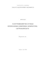 prikaz prve stranice dokumenta Elektromagnetska stanja sporohodnog sinkronog generatora vjetroagregata