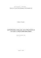 prikaz prve stranice dokumenta Usporedna analiza AAA protokola za rad u bežičnim mrežama