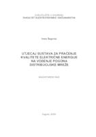 prikaz prve stranice dokumenta Utjecaj sustava za praćenje kvalitete električne energije na vođenje pogona distribucijske mreže