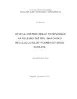 prikaz prve stranice dokumenta Utjecaj distribuirane proizvodnje na relejnu zaštitu i naponsku regulaciju elektroenergetskog sustava