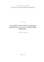 prikaz prve stranice dokumenta Skladište podataka za analizu korištenja usluga u pokretnim mrežama