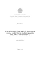 prikaz prve stranice dokumenta Kontinuirani referentni model radijskoga kanala s višestrukim ulazima i izlazima temeljen na entitetima zraka.