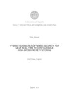prikaz prve stranice dokumenta Hybrid hardware/software datapath for near real-time reconfigurable high-speed packet filtering