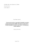 prikaz prve stranice dokumenta Literarizacija krivnje u njemačkim/austrijskim romanima poratne generacije (B. Schlink: Žena kojoj sam čitao, H.-U. Treichel: Izgubljeni, M. Beyer: Leteće lisice i Ch. Ransmayr: Morbus Kitahara)