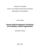 prikaz prve stranice dokumenta Human-Artificial Intelligence Symbiosis: the Possibility of Moral Augmentation