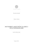prikaz prve stranice dokumenta Instrumenti umjetničke glazbe u hrvatskim muzejima