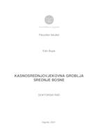 prikaz prve stranice dokumenta Kasnosrednjovjekovna groblja srednje Bosne