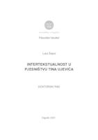prikaz prve stranice dokumenta Intertekstualnost u pjesništvu Tina Ujevića