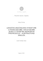 prikaz prve stranice dokumenta Leksičko-značenjske strukture u francuskome i hrvatskome jeziku s osobitim obzirom na prefiksaciju